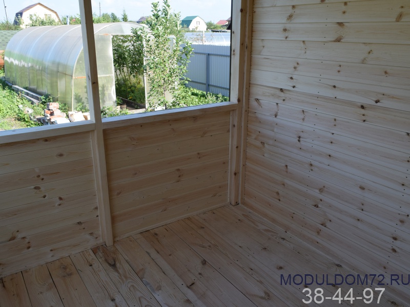 Модульный домик 6х4,9м с террасой