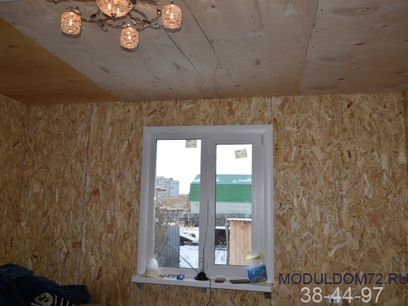 Строительство дачного каркасного дома 5,5х5,5м в СНТ Рябинушка