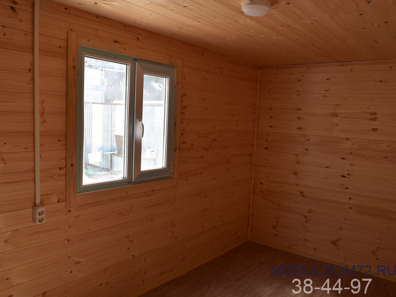 Домик для дачи 6х2,45м Комфорт с окном 1х1м