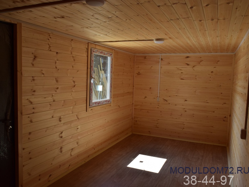 Недорогой домик для дачи 6х2,45м с металлосайдингом